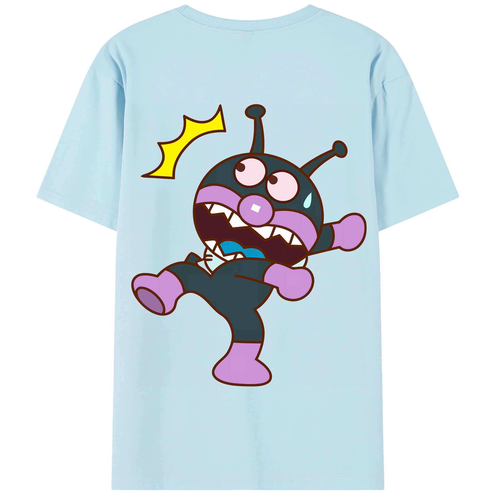 （画像用） アンパンマン Anpanman 綿100％半袖Tシャツ（背面プリント）
